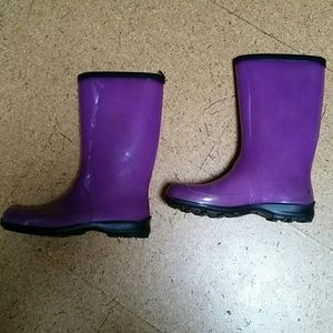 Purple rain boots